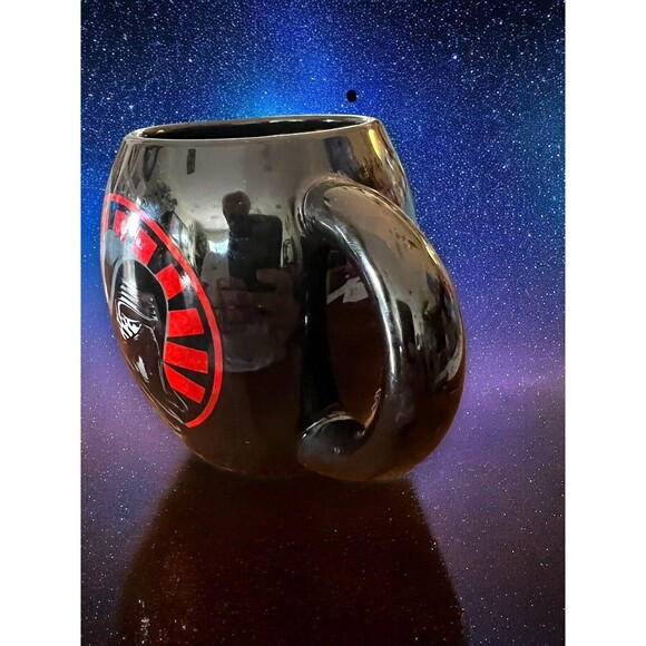 Star Wars 18oz Black Coffee Mug Kylo Ren Crush The Resistance The First Order - Picture 4 of 7